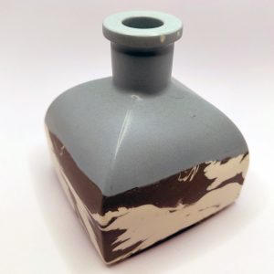 Square Vase (blue & grey)