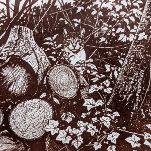 Woodpile Watcher (framed)